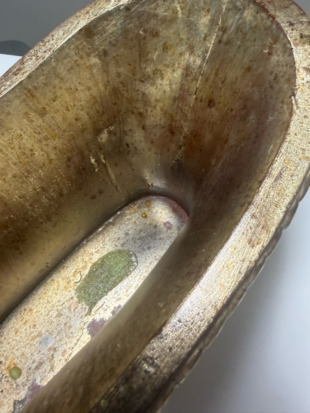 Vintage John Richard Gold Planter Hollywood Regency Oval - Picture 5 of 8